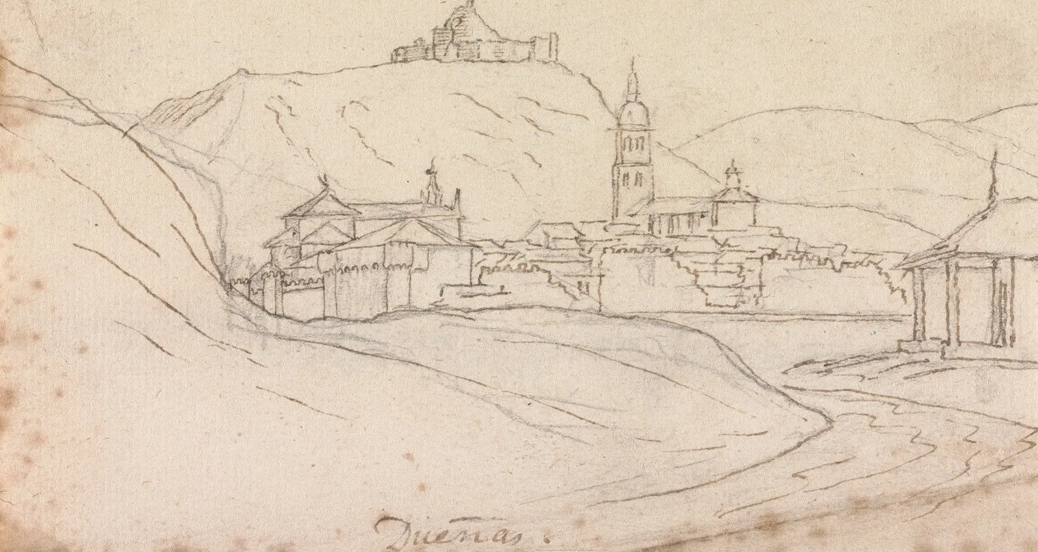 Duenas Spain by Henry Swinburne - Canvas Print