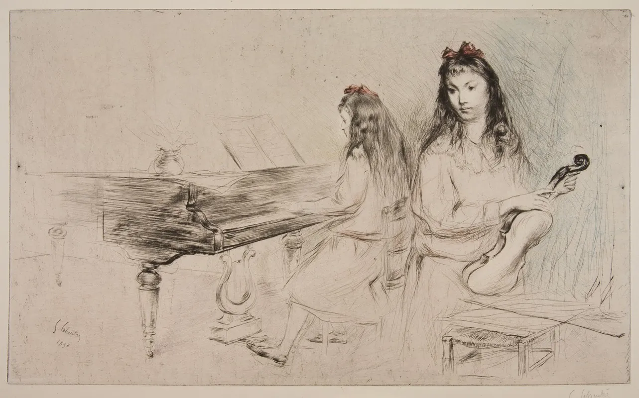Duet 2 by Gustave Leheutre - Canvas Print