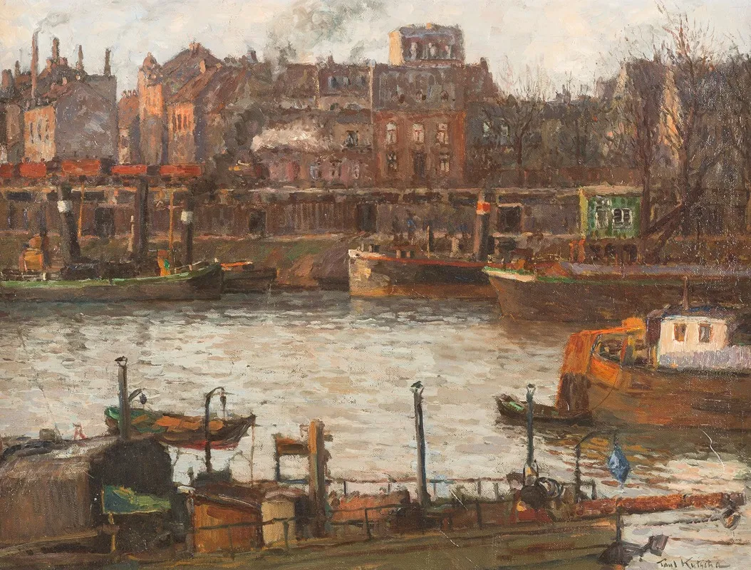 Duisburg Harbour by Paul Kutscha - Canvas Print