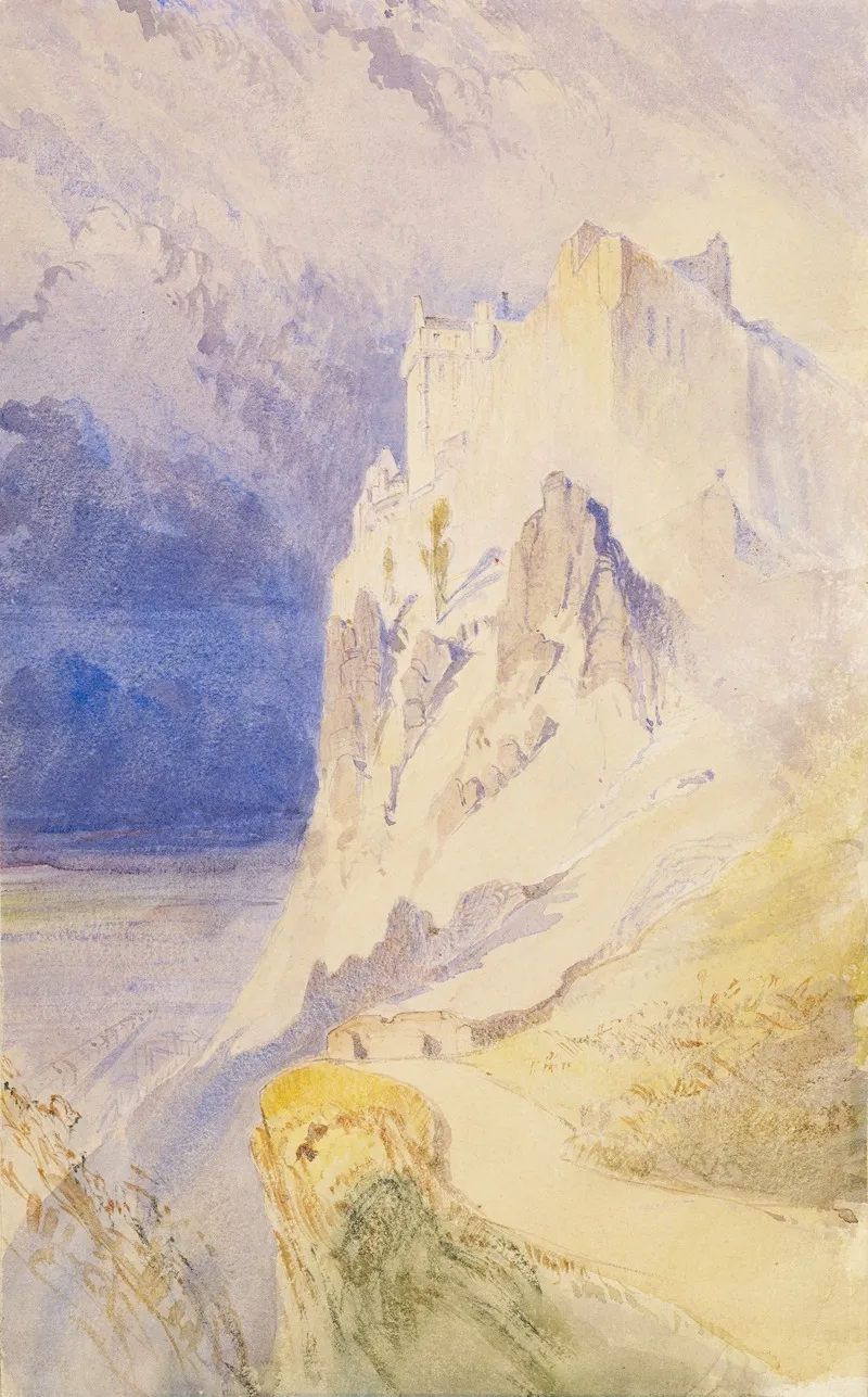 Dumbarton Castle by John Ruskin - Canvas Print