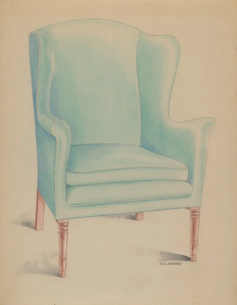 Duncan Phyfe Chair by Walter W. Jennings - Canvas Print