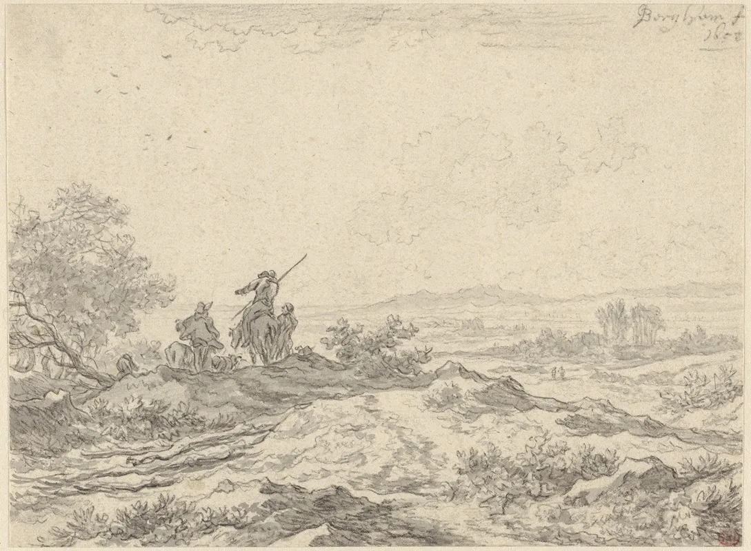 Dune Landscape With Shepherds
