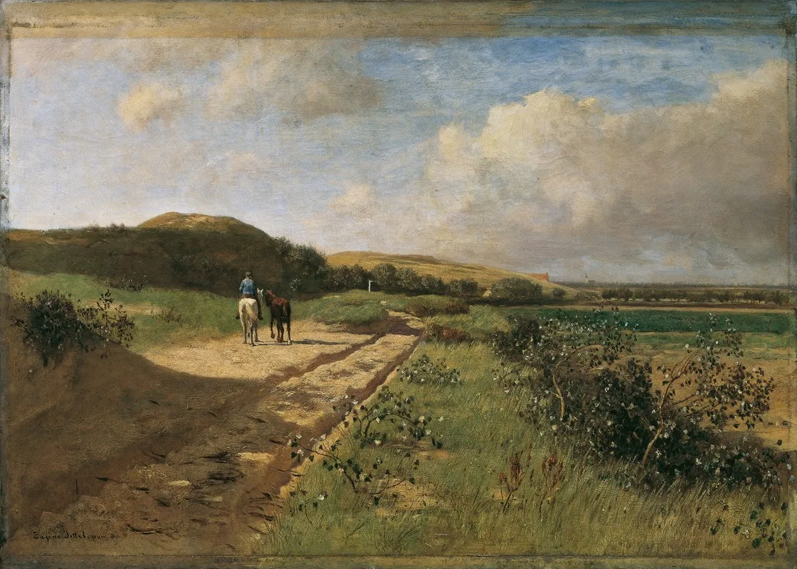 Dunen Bei Katwijk by Eugen Jettel - Canvas Print