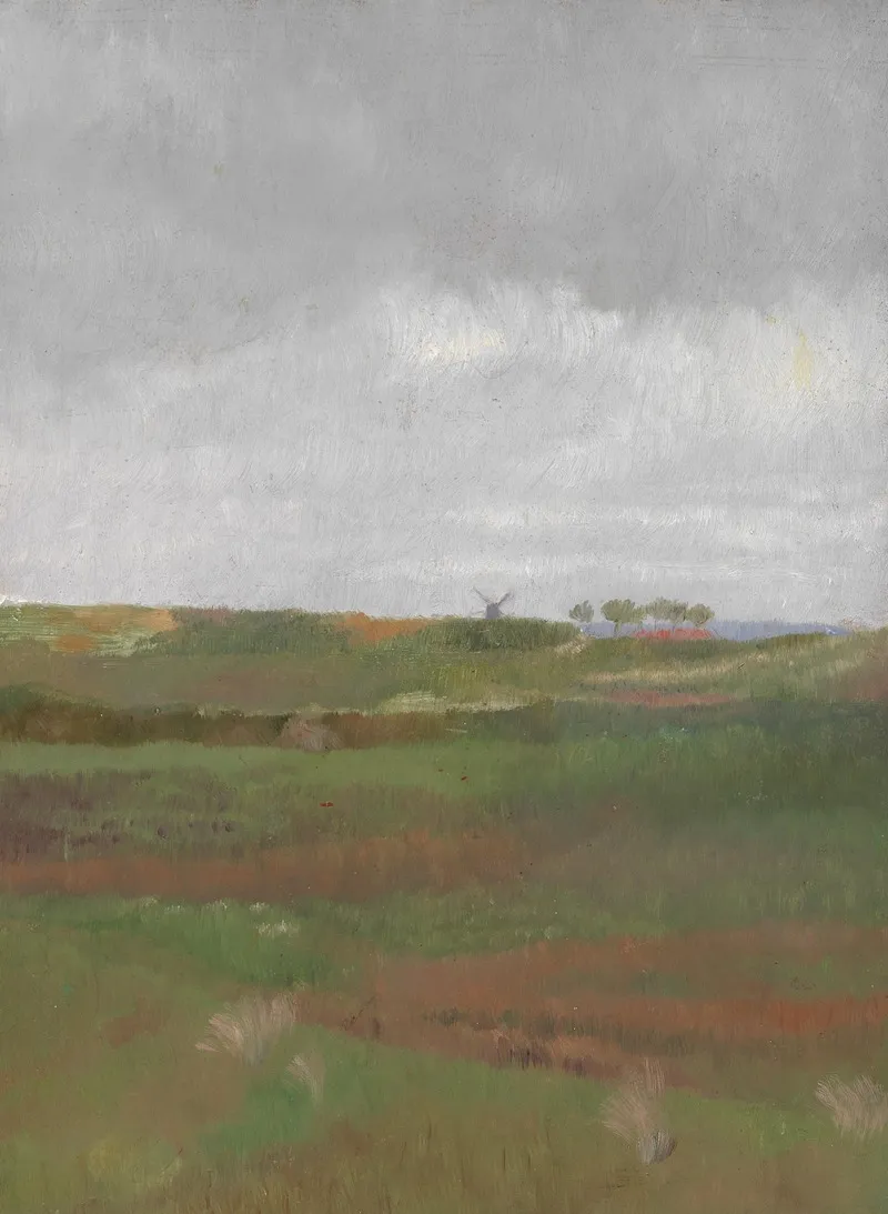 Dunenlandschaft Am Abend by Emilie Mediz-Pelikan - Canvas Print