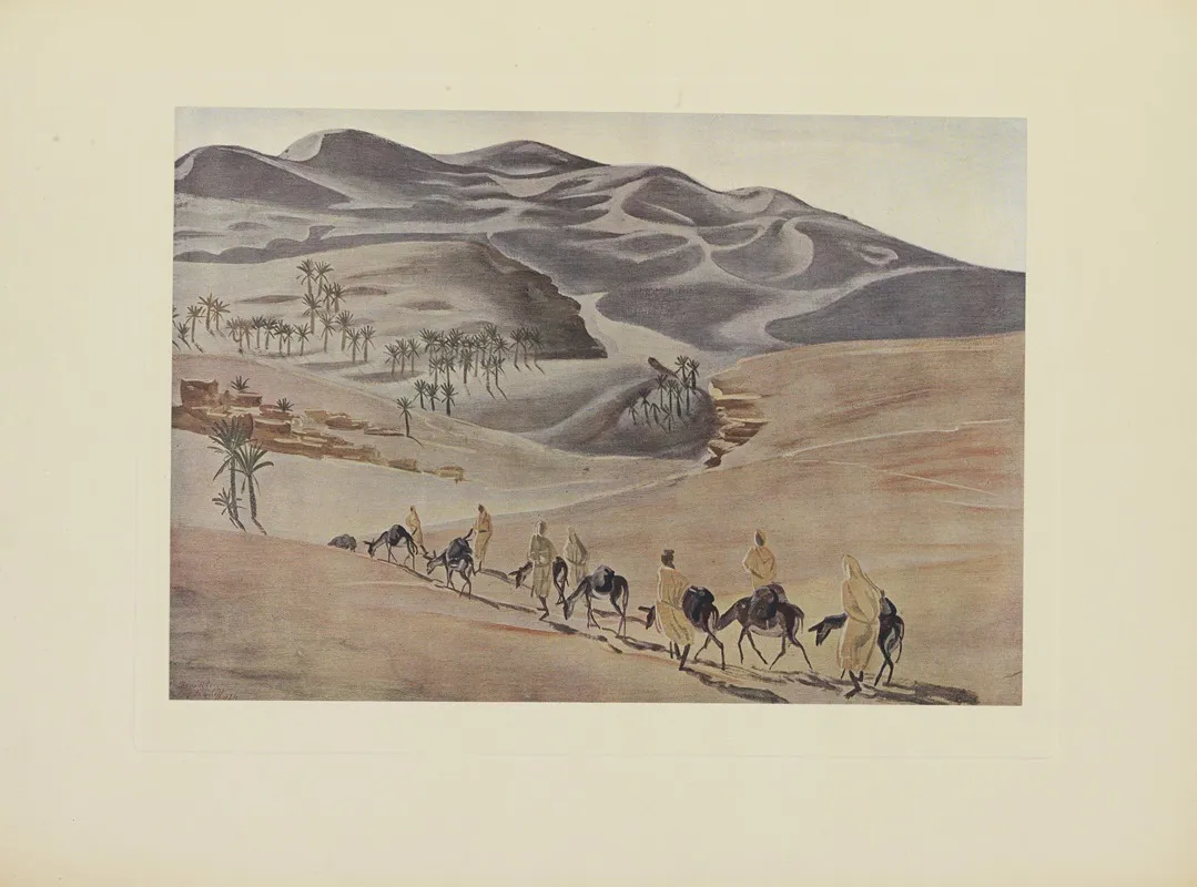 Dunes Benni Abbes by Alexandre Jacovleff - Canvas Print