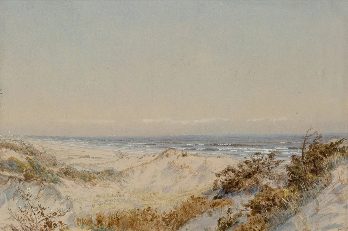 Dunes Near Atlantic City by William Trost Richards - Canvas Print