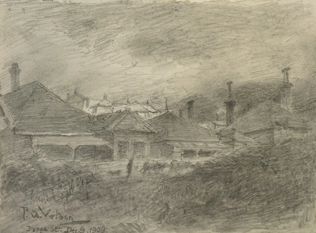 Duppa St Wellington by Petrus van der Velden - Canvas Print