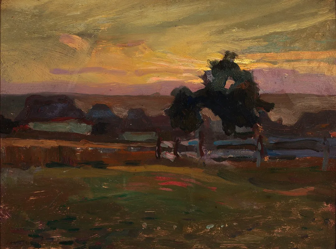 Dusk 5 by Jan Stanisławski - Canvas Print