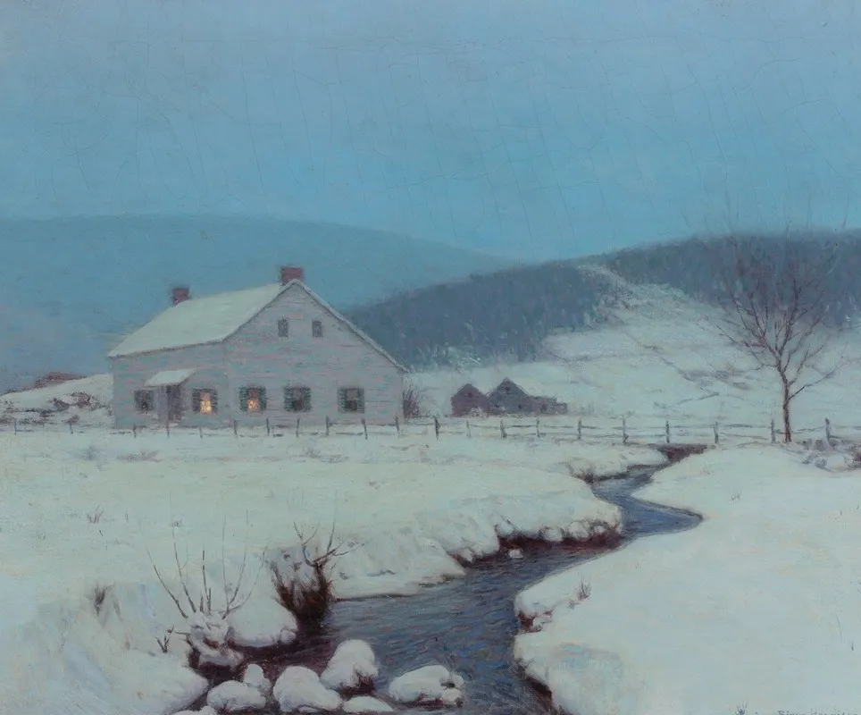 Dusk Woodstock New York by Birge Harrison - Canvas Print