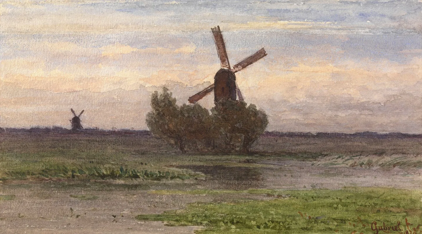 Dutch Landscape 5 by Paul Joseph Constantin Gabriël - Canvas Print
