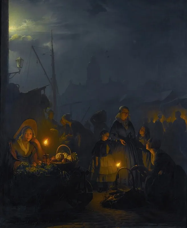 Dutch Market By Moonlight