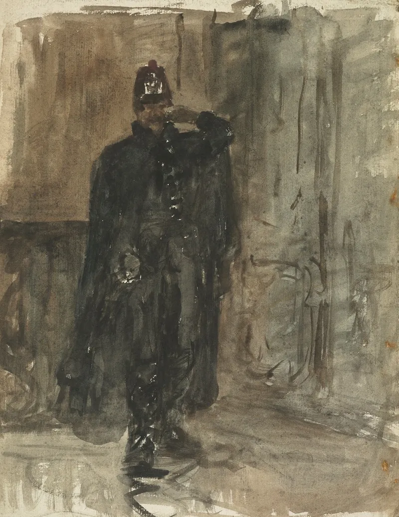 Dutch Policeman by Petrus van der Velden - Canvas Print