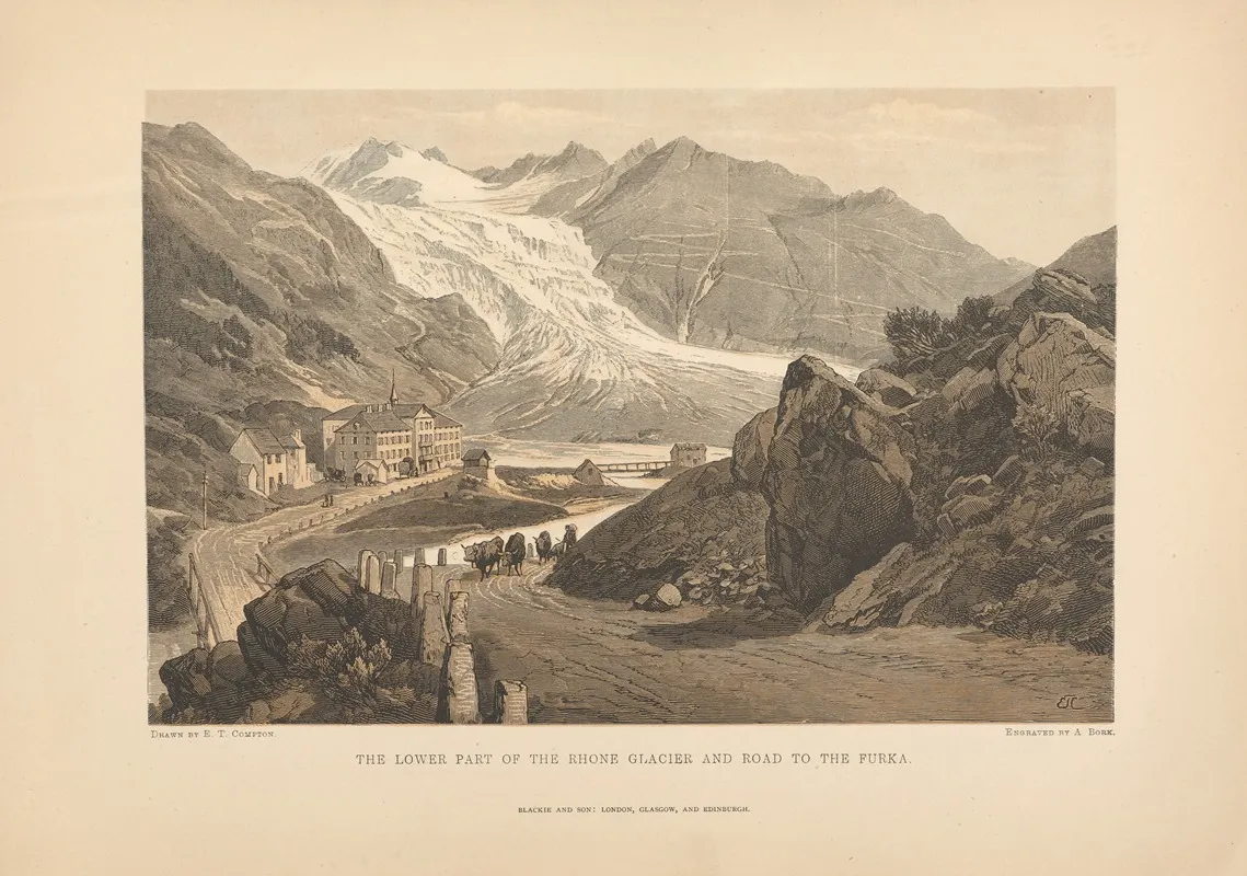 E ‎ ‎t ‎ ‎compton The‎ ‎lower‎ ‎part‎ ‎of‎ ‎the‎ ‎rhone‎ ‎glacier