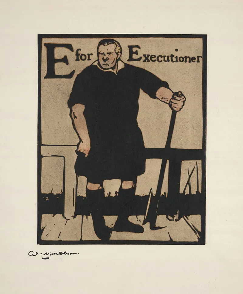 E Is For Executioner by William Nicholson - Canvas Print