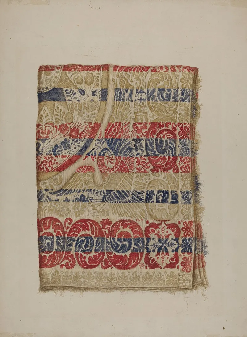Eagle Coverlet by Eva Wilson - Canvas Print