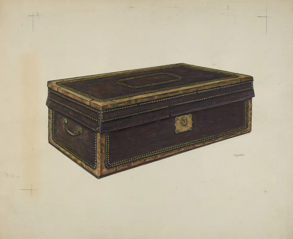 Early American Chest by Al Curry - Canvas Print