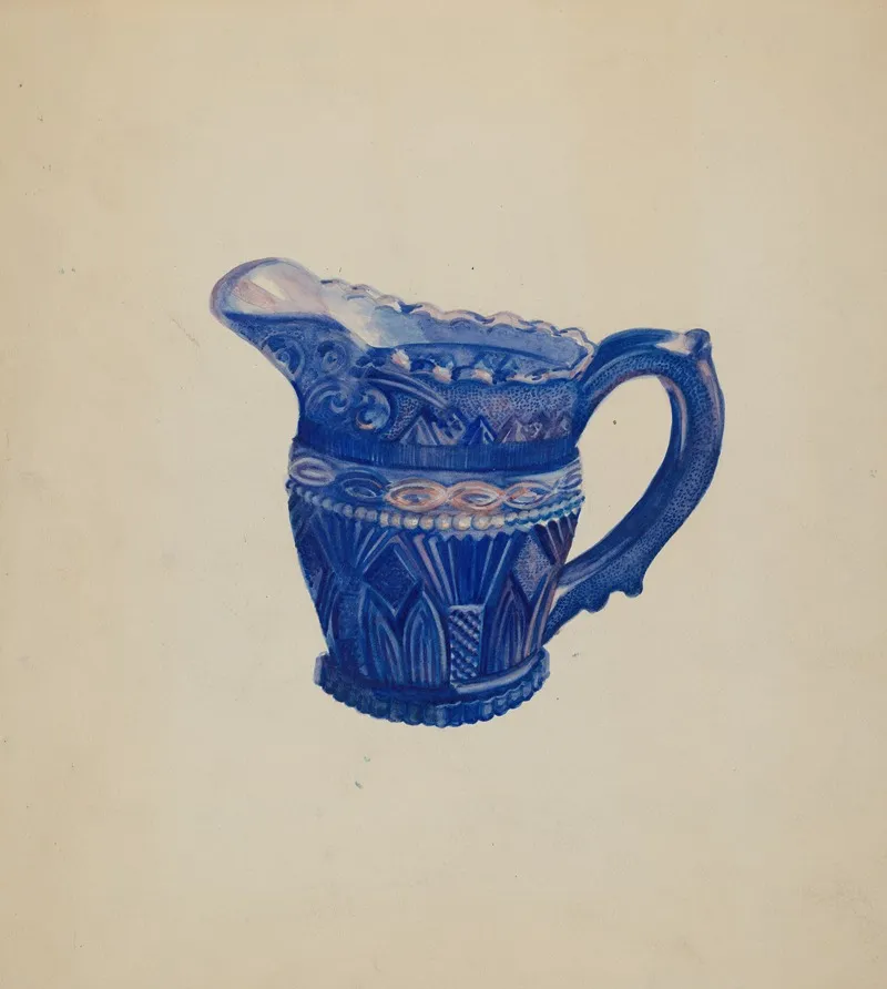 Early Sandwich Creamer by Ella Josephine Sterling - Canvas Print