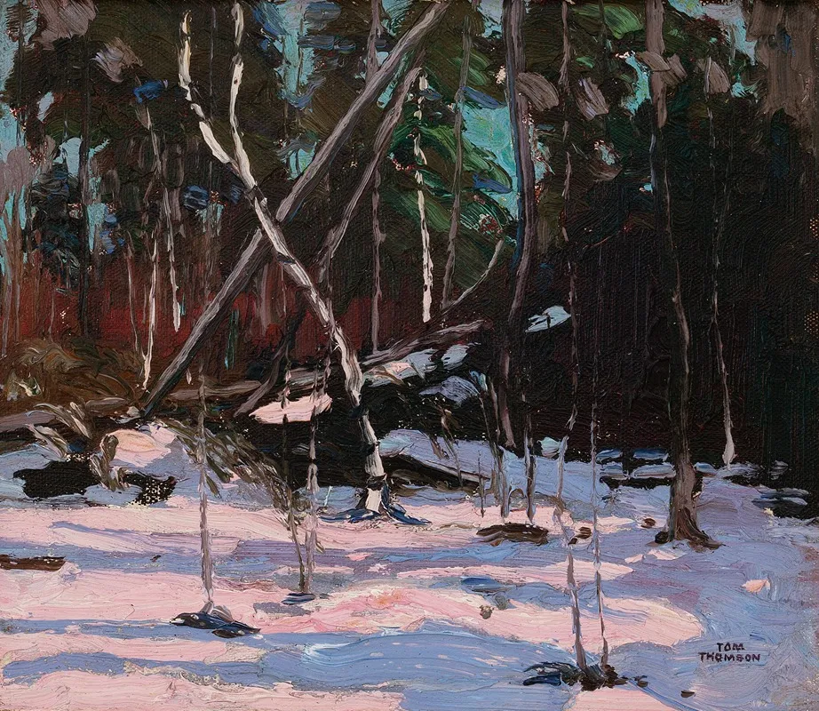 Early Snow Algonquin Park by Tom Thomson - Canvas Print