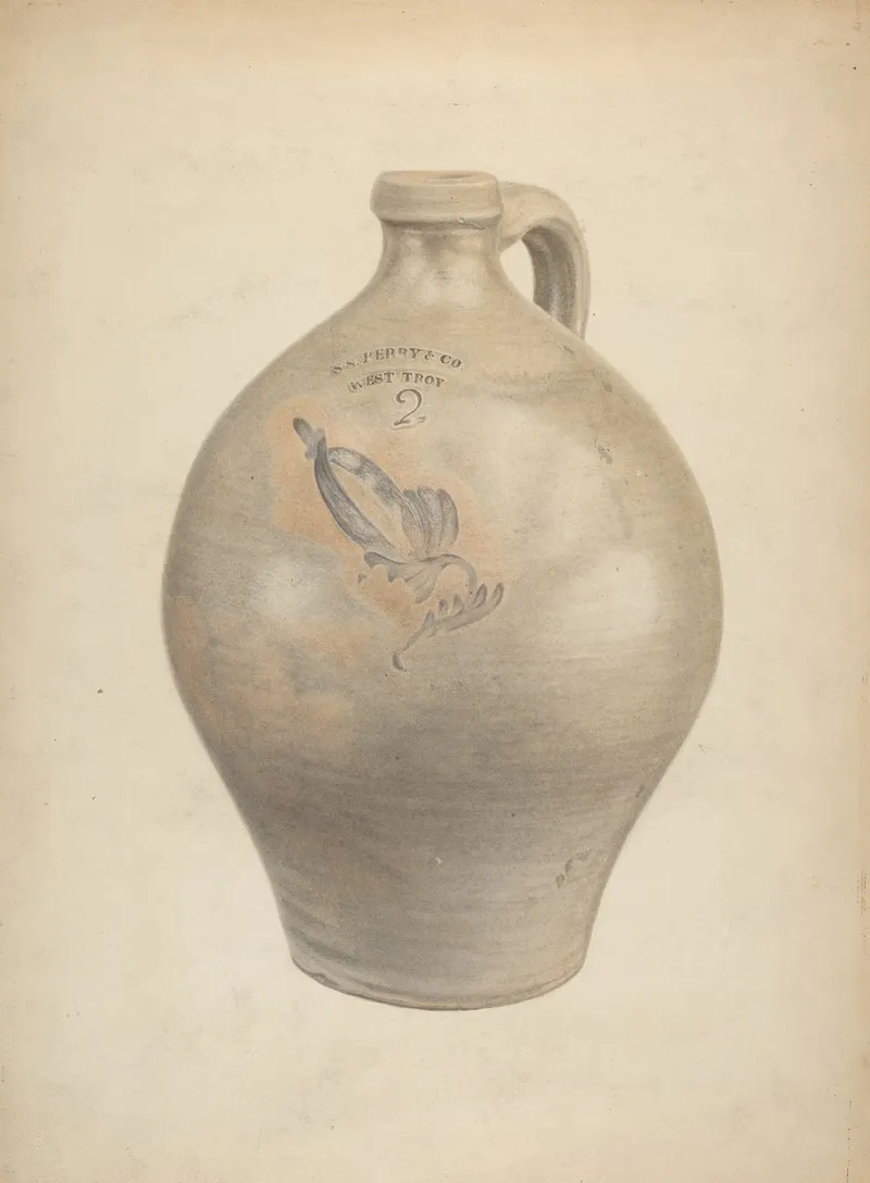 Earthenware Jug by L. Vladimar Fischer - Canvas Print