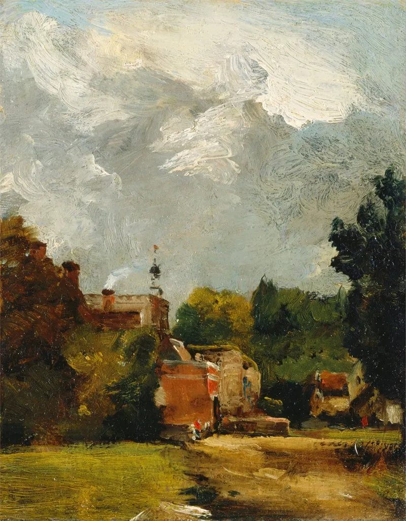 East Bergholt Church by John Constable - Canvas Print