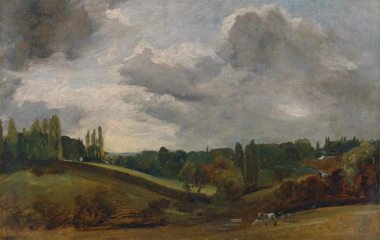 East Bergholt by John Constable - Canvas Print