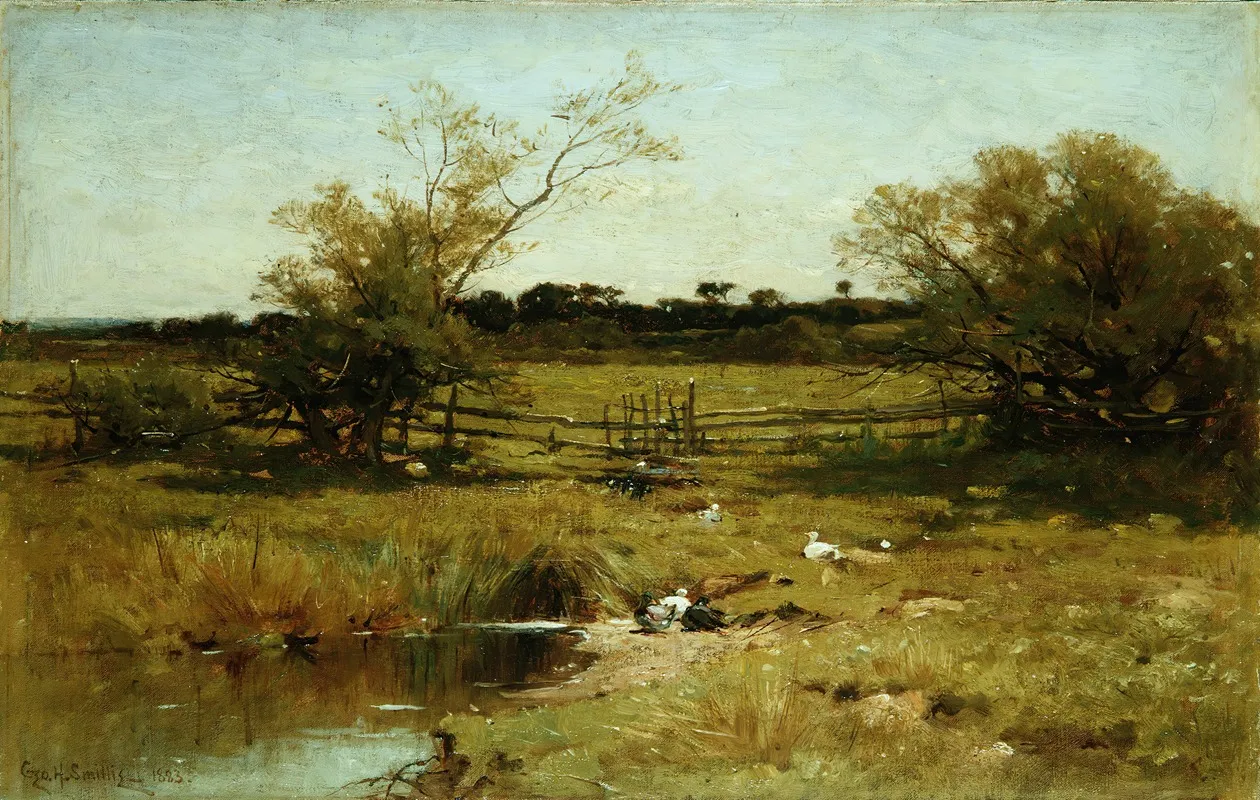 East Hampton Meadows by George Henry Smillie - Canvas Print