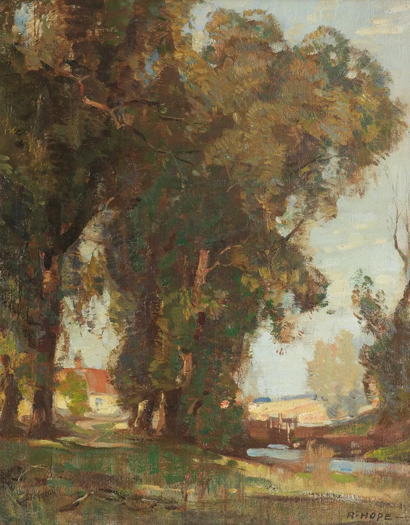 East Lothian Landscape by Robert Hope - Canvas Print