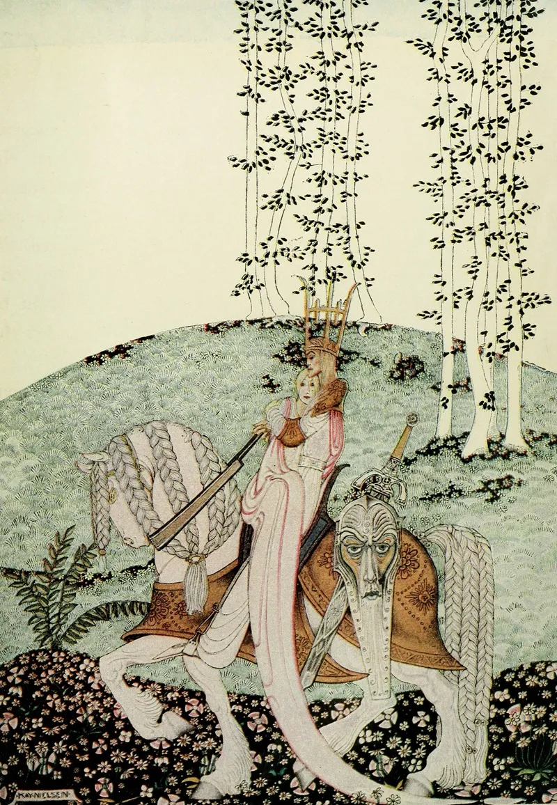 East Of The Sun And West Of The Moon Pl 10 by Kay Rasmus Nielsen - Canvas Print