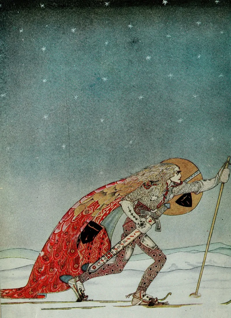 East Of The Sun And West Of The Moon Pl 13 by Kay Rasmus Nielsen - Canvas Print