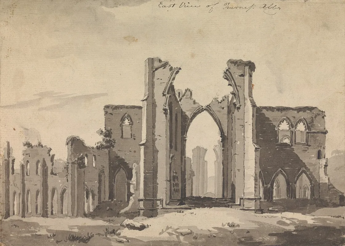 East View Of Furness Abbey
