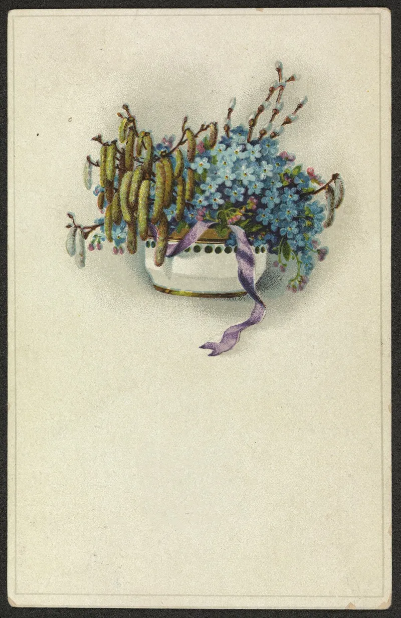 Easter Card 25 by Hermann Wolff - Canvas Print