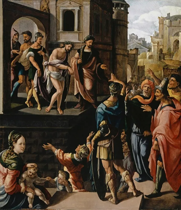 Ecce Homo 16 by Jan van Scorel - Canvas Print