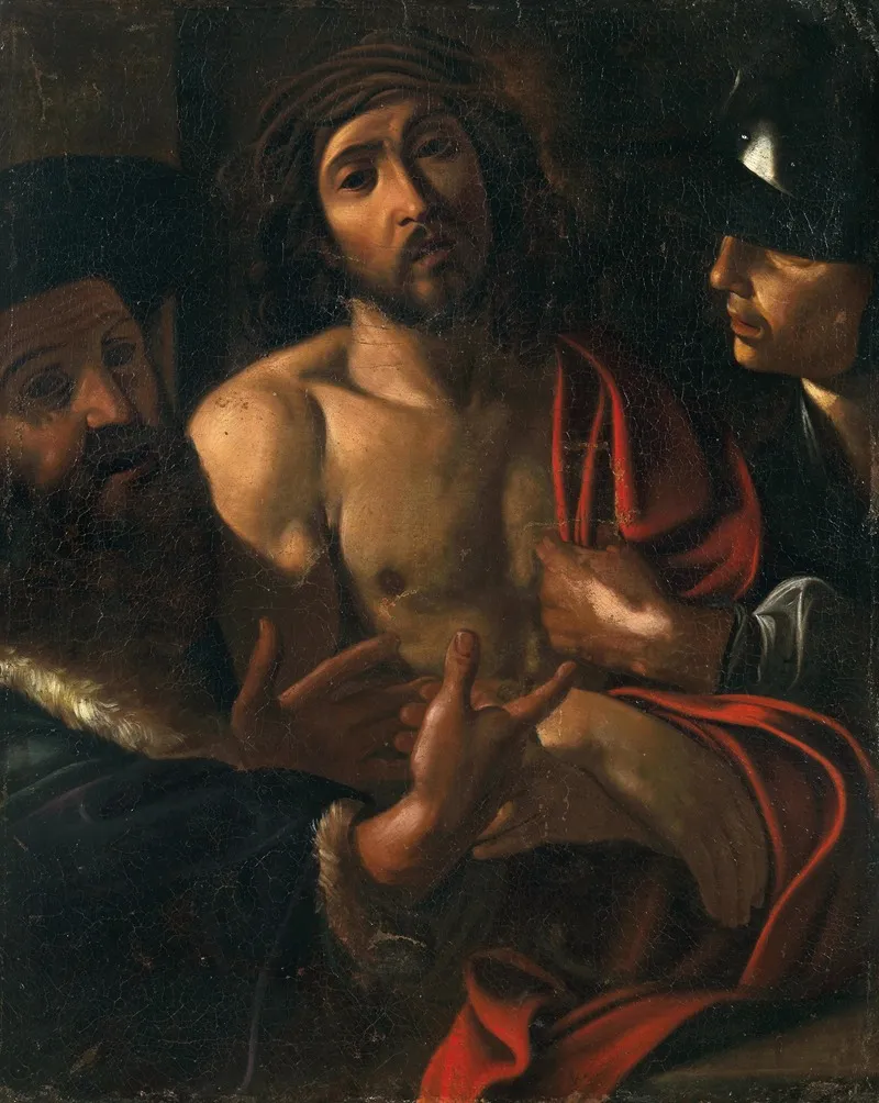 Ecce Homo 25 by Roman School - Canvas Print