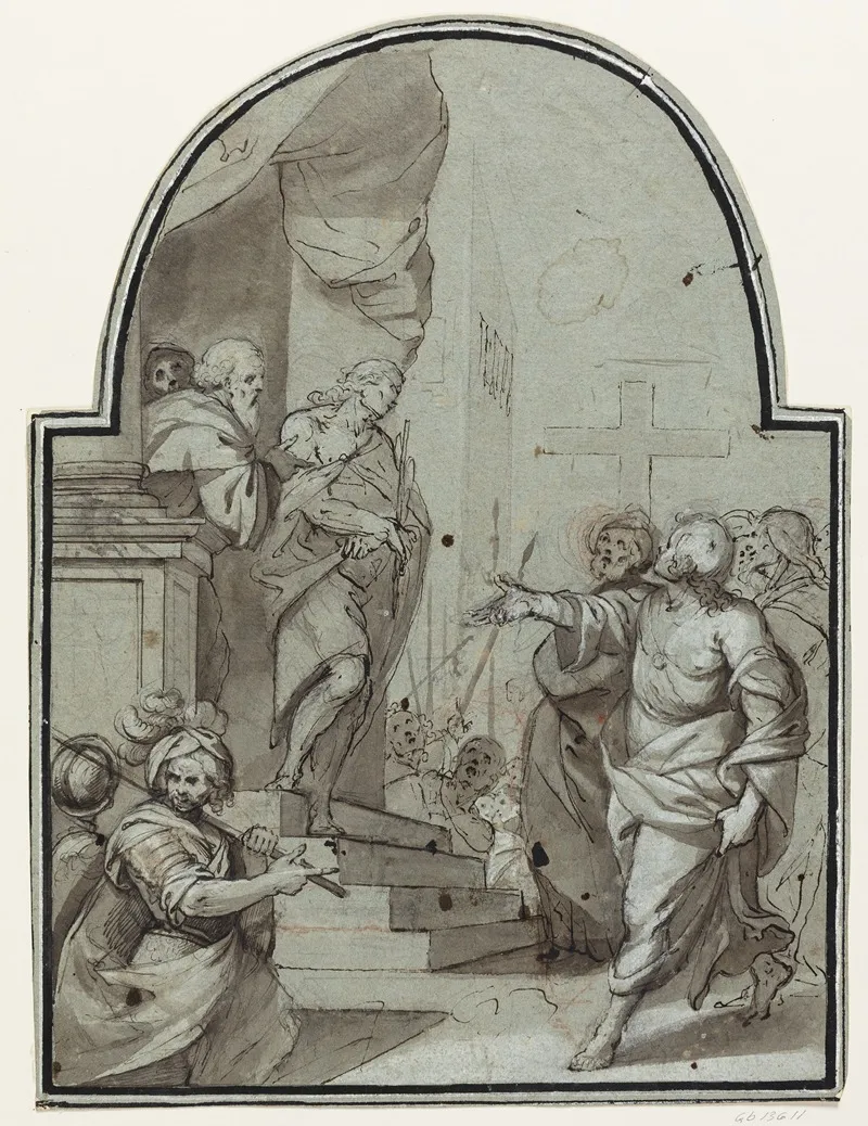 Ecce Homo 56 by Federico Zuccaro - Canvas Print
