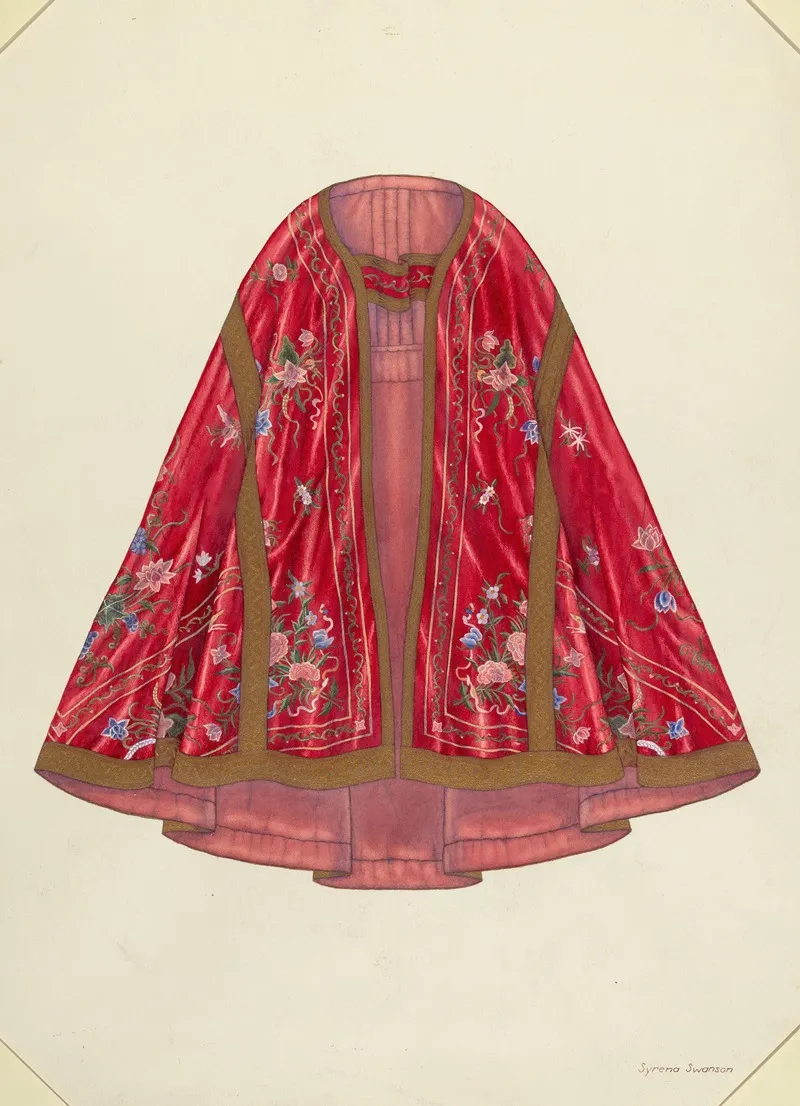 Ecclesiastical Vestment Front View by Syrena Swanson - Canvas Print