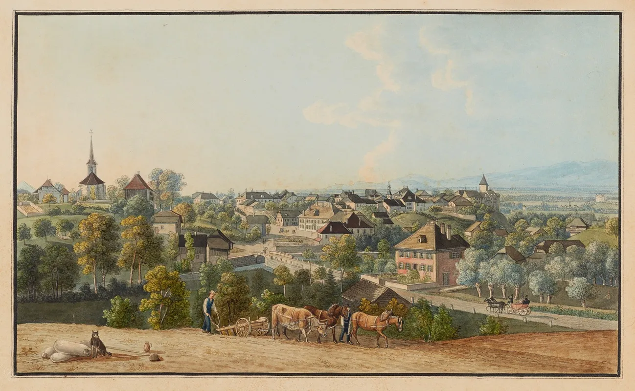 Echallens Cote Du Midi by David Alois Schmid - Canvas Print