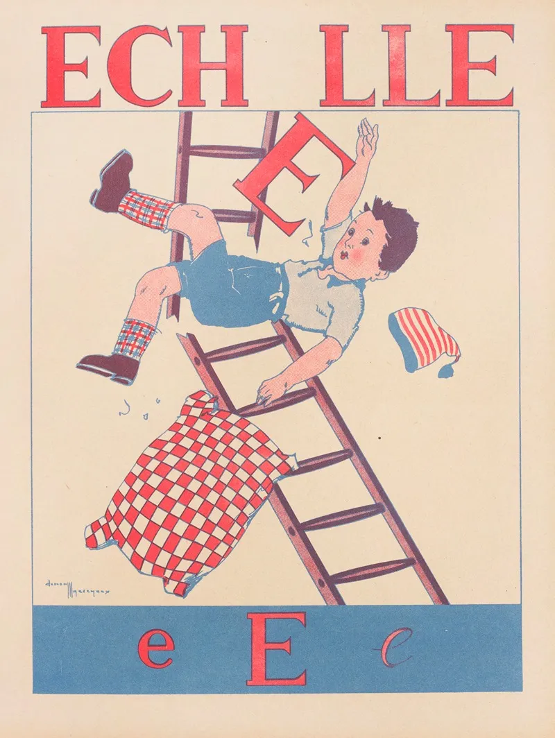 Echelle by Gaston Marechaux - Canvas Print