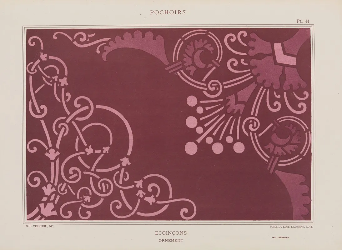 Ecoincon Ornement by Maurice Pillard Verneuil - Canvas Print