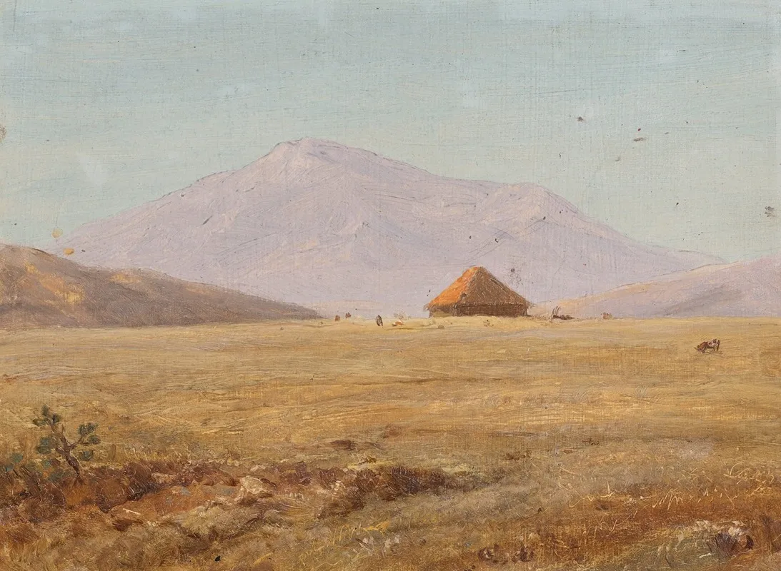 Ecuador Mountain Plateau With Hut