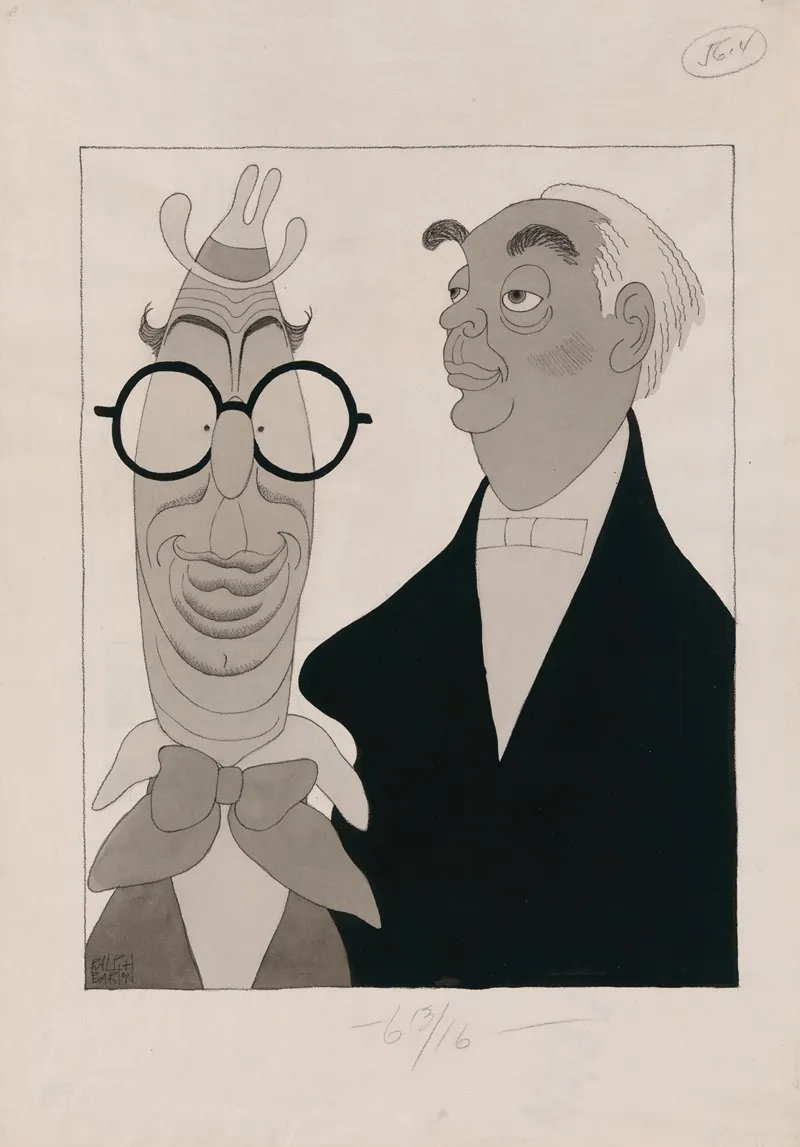 Ed Wynn And Richard B Harrison by Ralph Barton - Canvas Print