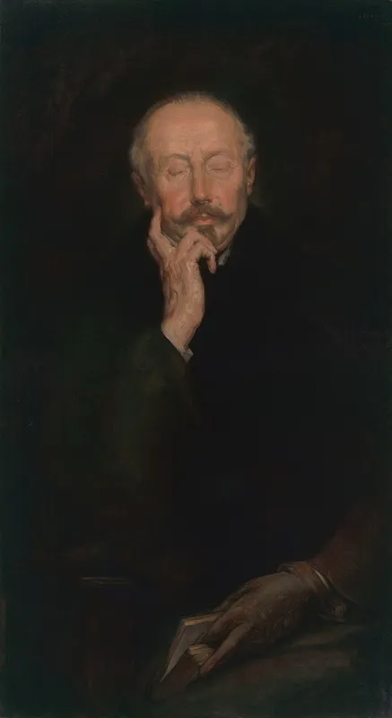 Edmond Picard by Auguste Levêque - Canvas Print
