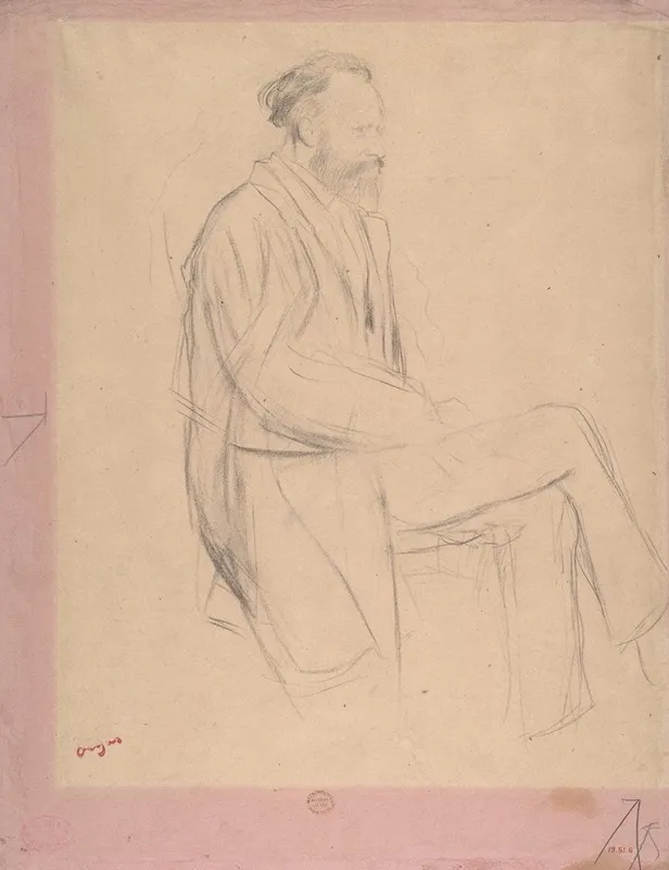 Edouard Manet Seated Right Profile