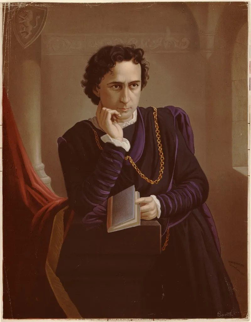 Edwin Booth As Hamlet by Bencke &amp; Scott - Canvas Print