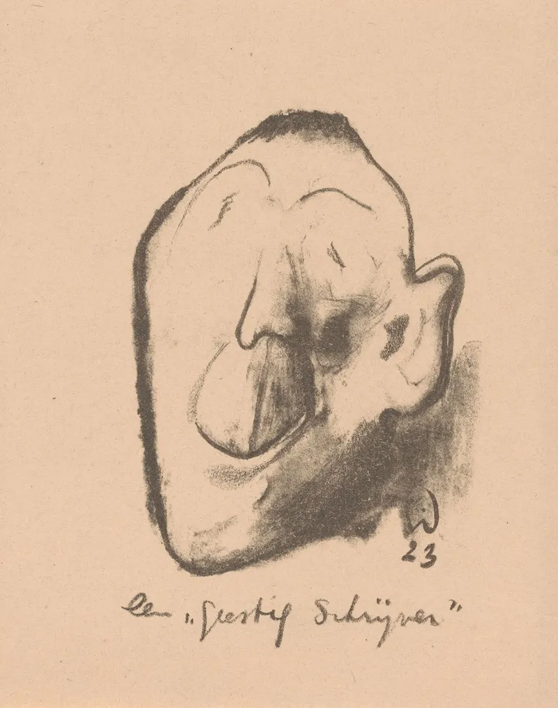 Een Geestig Schrijver by Erich Wichmann - Canvas Print