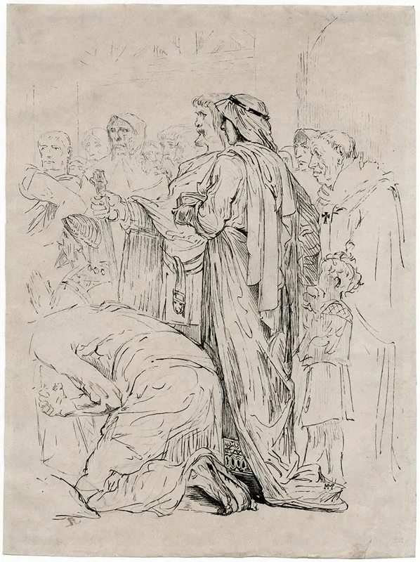 Een Groep Mensen Volgt Een Kerkdienst