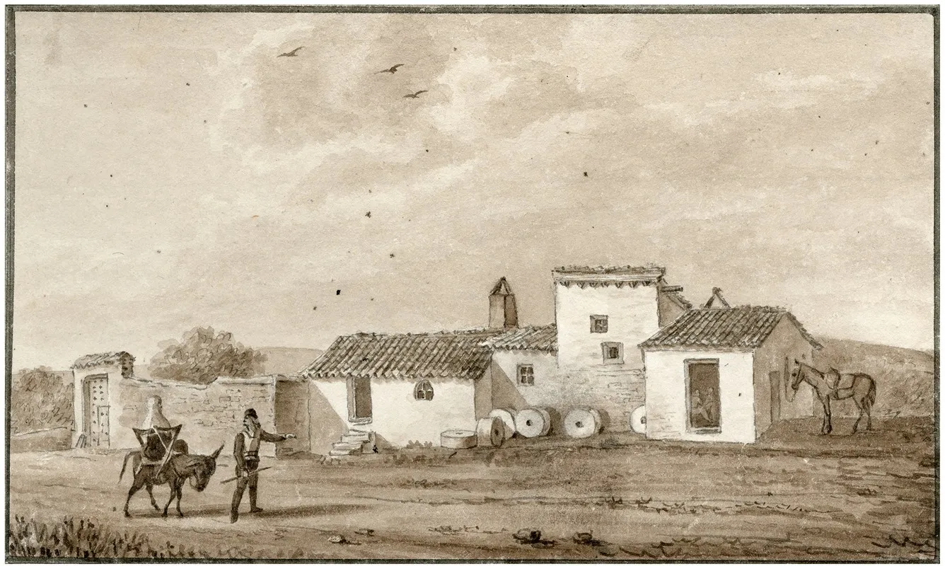 Een Landhuis In De Omgeving Van Madrid 3 by Otto Howen - Canvas Print