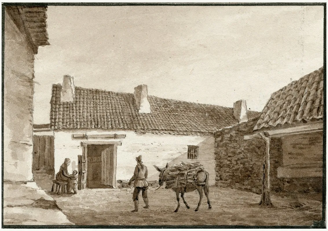 Een Landhuis In De Omgeving Van Madrid by Otto Howen - Canvas Print