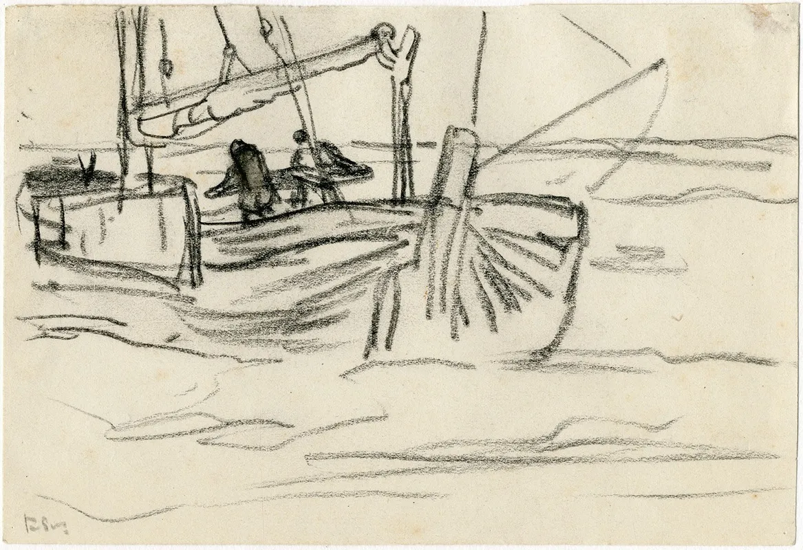 Een Zeilschip Op Zee
