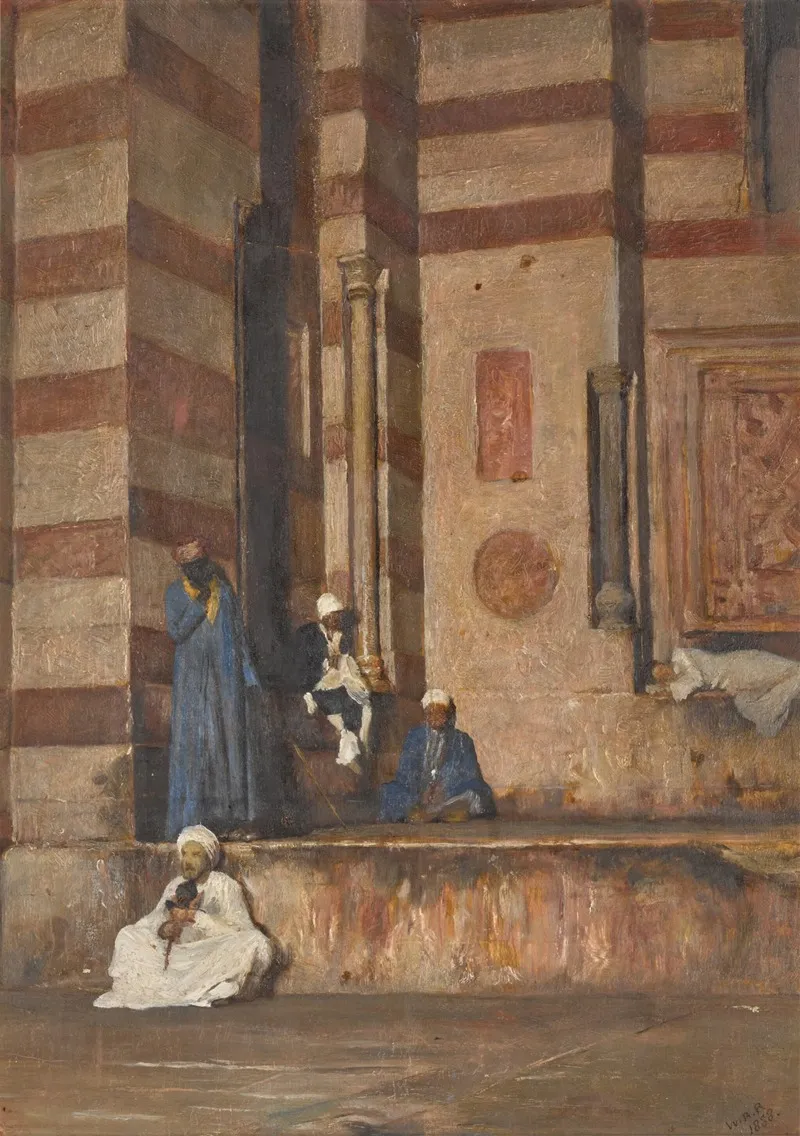 porch Of Sultan Hassan by William Blake Richmond - Canvas Print