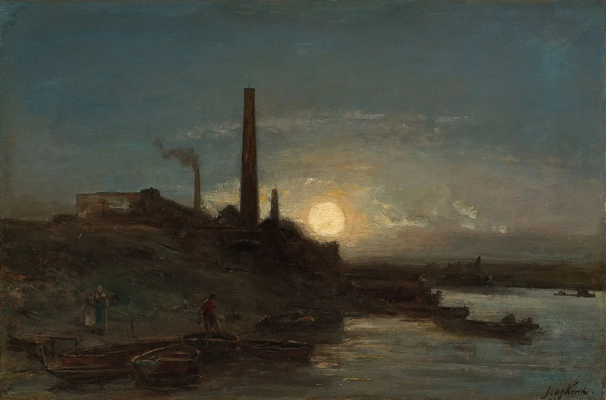 Effet De Lune by Johan Barthold Jongkind - Canvas Print